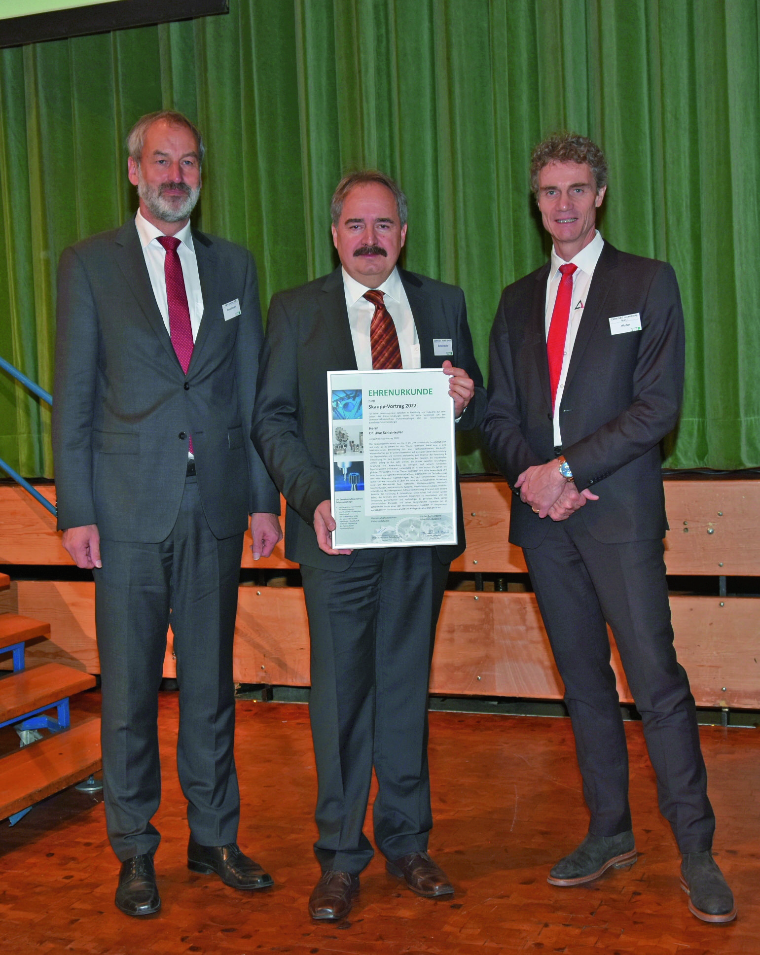 Dr. Uwe Schleinkofer auf Hagener Symposium mit Skaupy-Preis gewürdigt